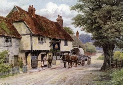 The Bell Inn, Waltham St Laurence, Berkshire by Alfred Robert Quinton